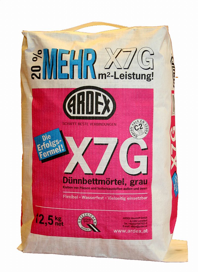Клей для плитки ARDEX X7G – формула успеха (Австрия)